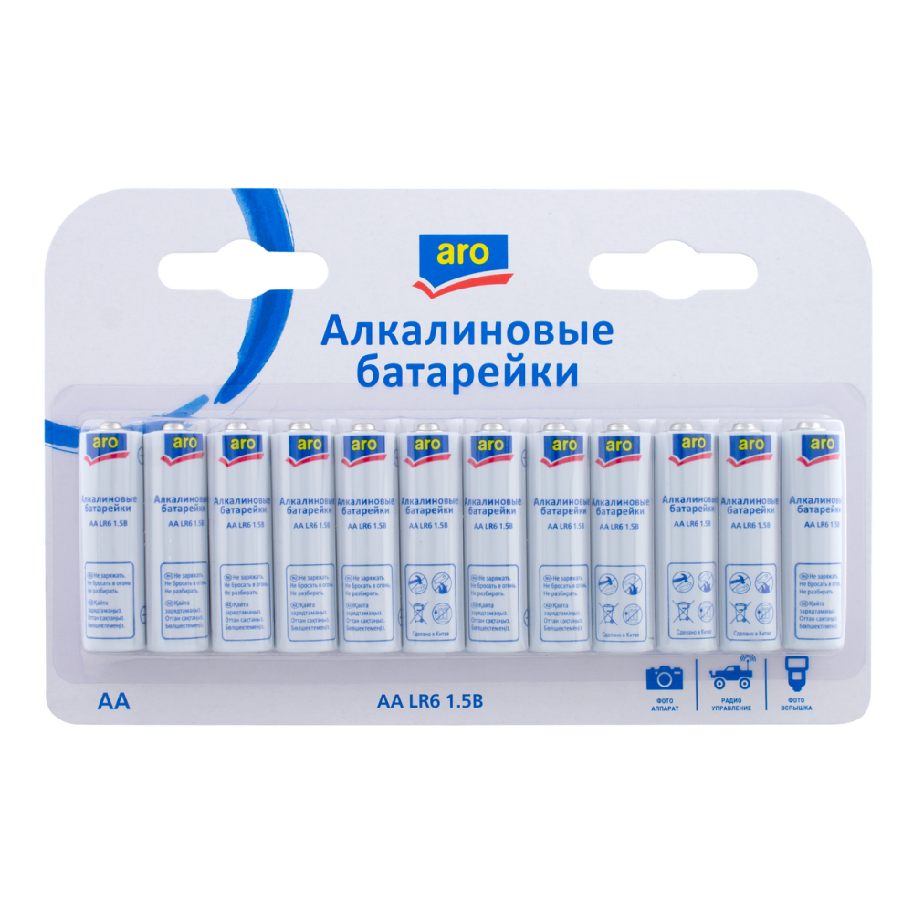 Батарейки ARO AA, 12шт