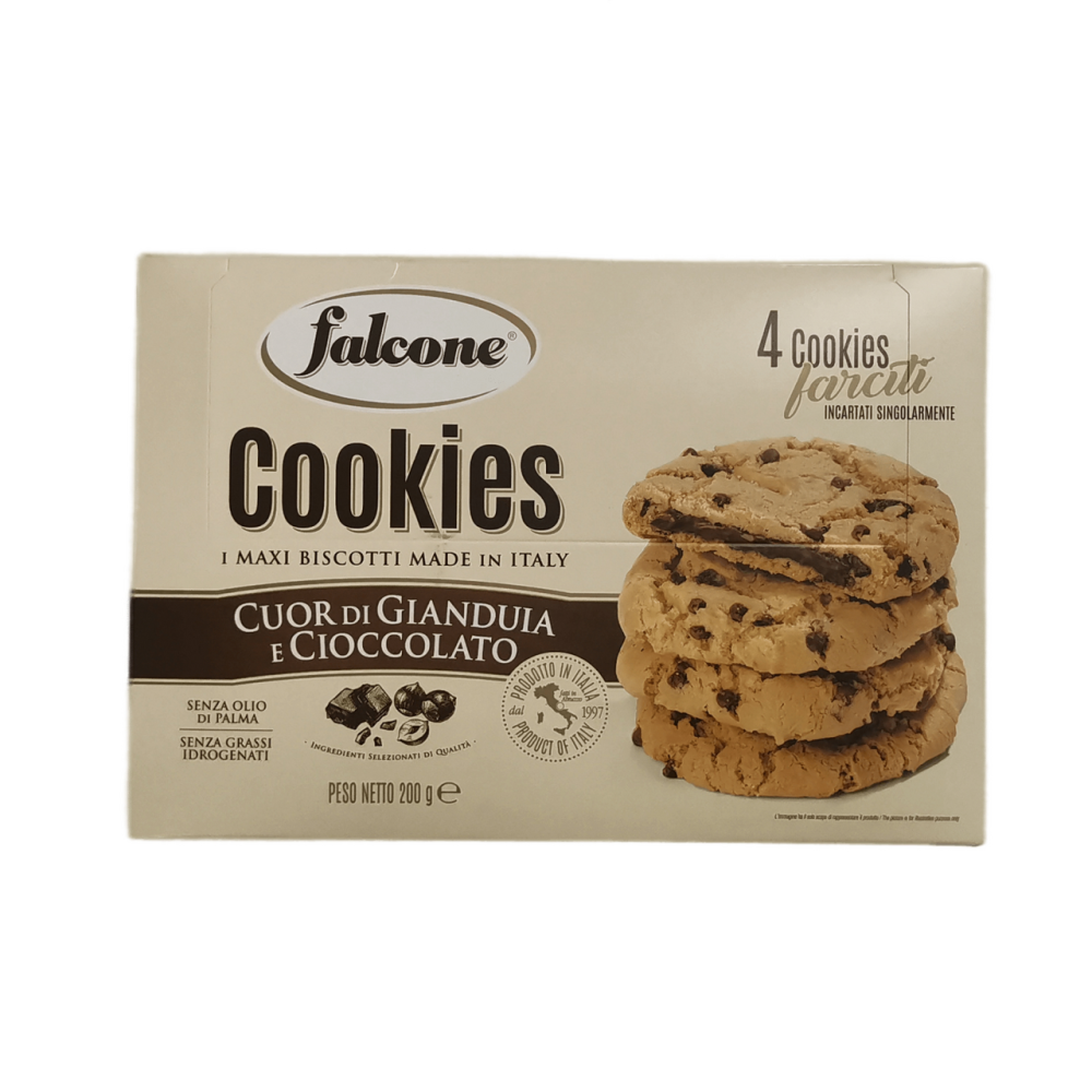Печенье Falcone сахарное молочный шоколад-ореховый крем, 200г