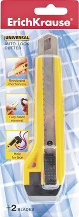 Канцелярский нож Erich Krause Auto-Lock в блистере