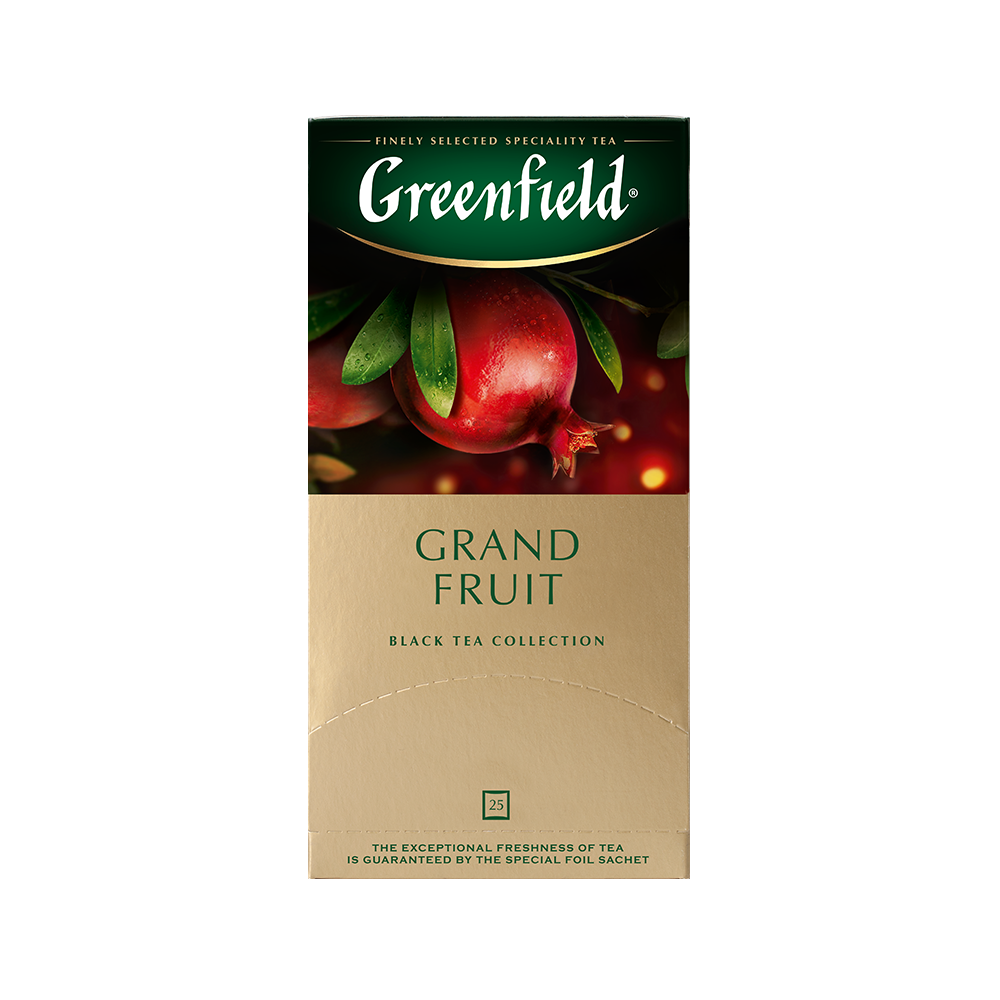 Чай Greenfield Grand Fruit черный с ароматом граната, 25шт*1,5г