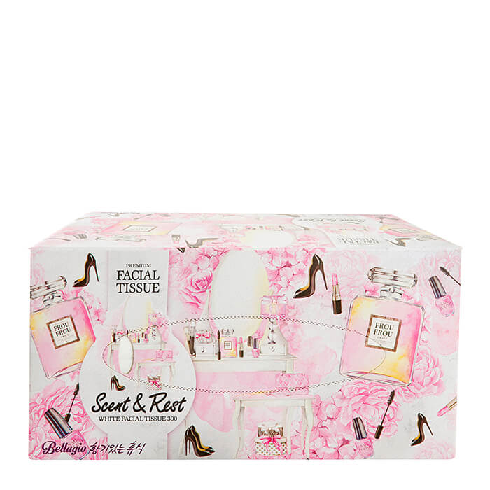 Салфетки бумажные 2-слойные Bellagio для лица 22х22 см (300 штук)