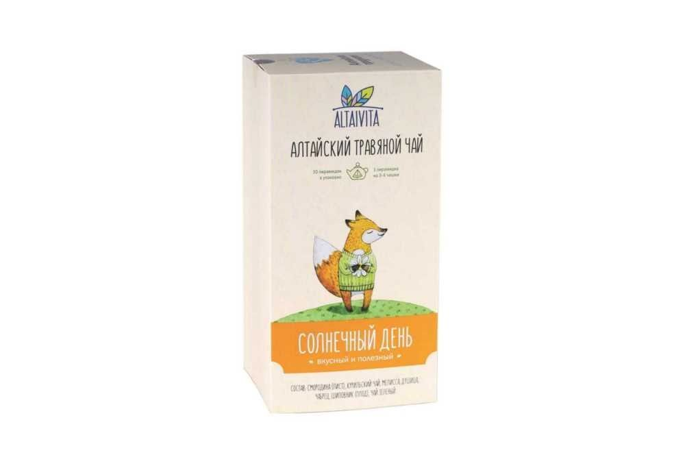 Чай Алтайвита Солнечный день травяной, 40г