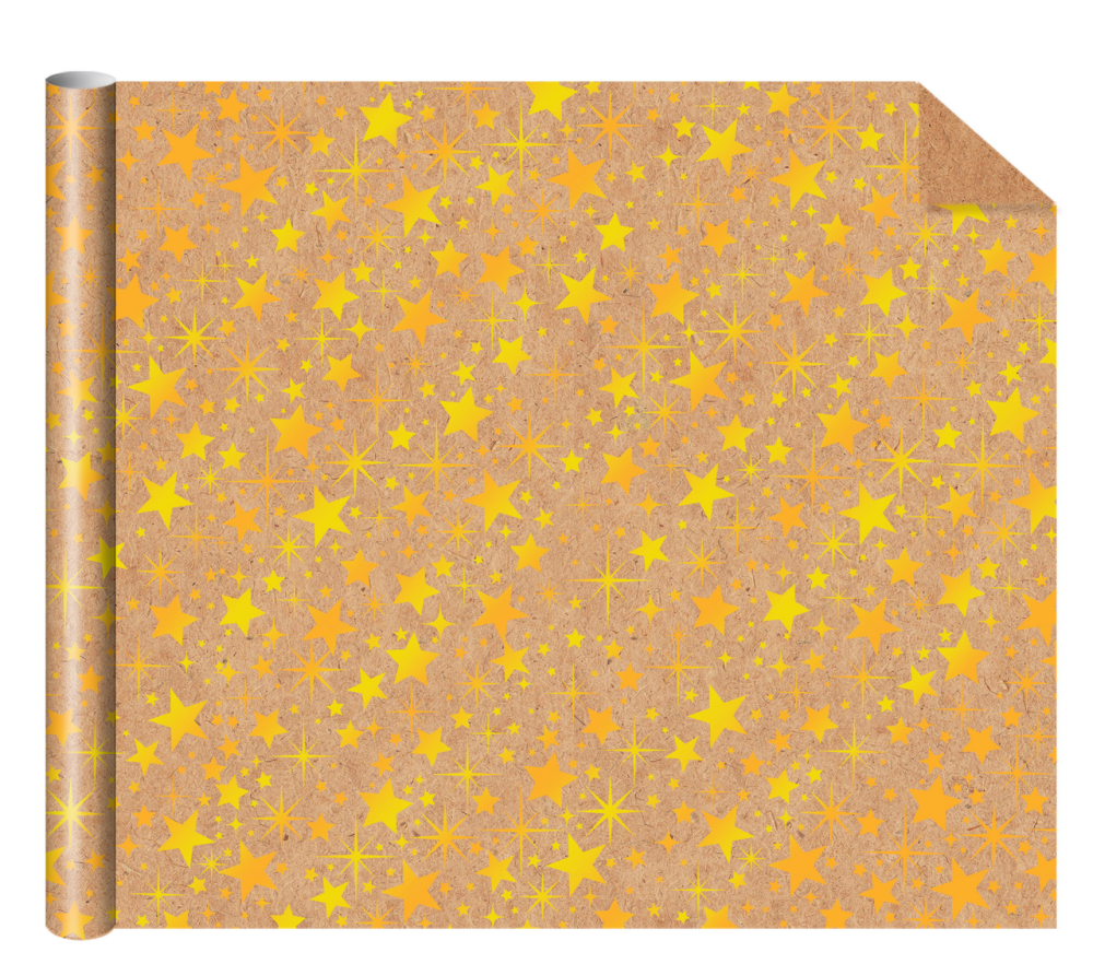 Бумага упаковочная Арт и Дизайн крафтовая премиум, 70 x 100см