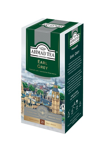 Чай Ahmad Tea Earl Grey черный 25 пакетиков по 2г