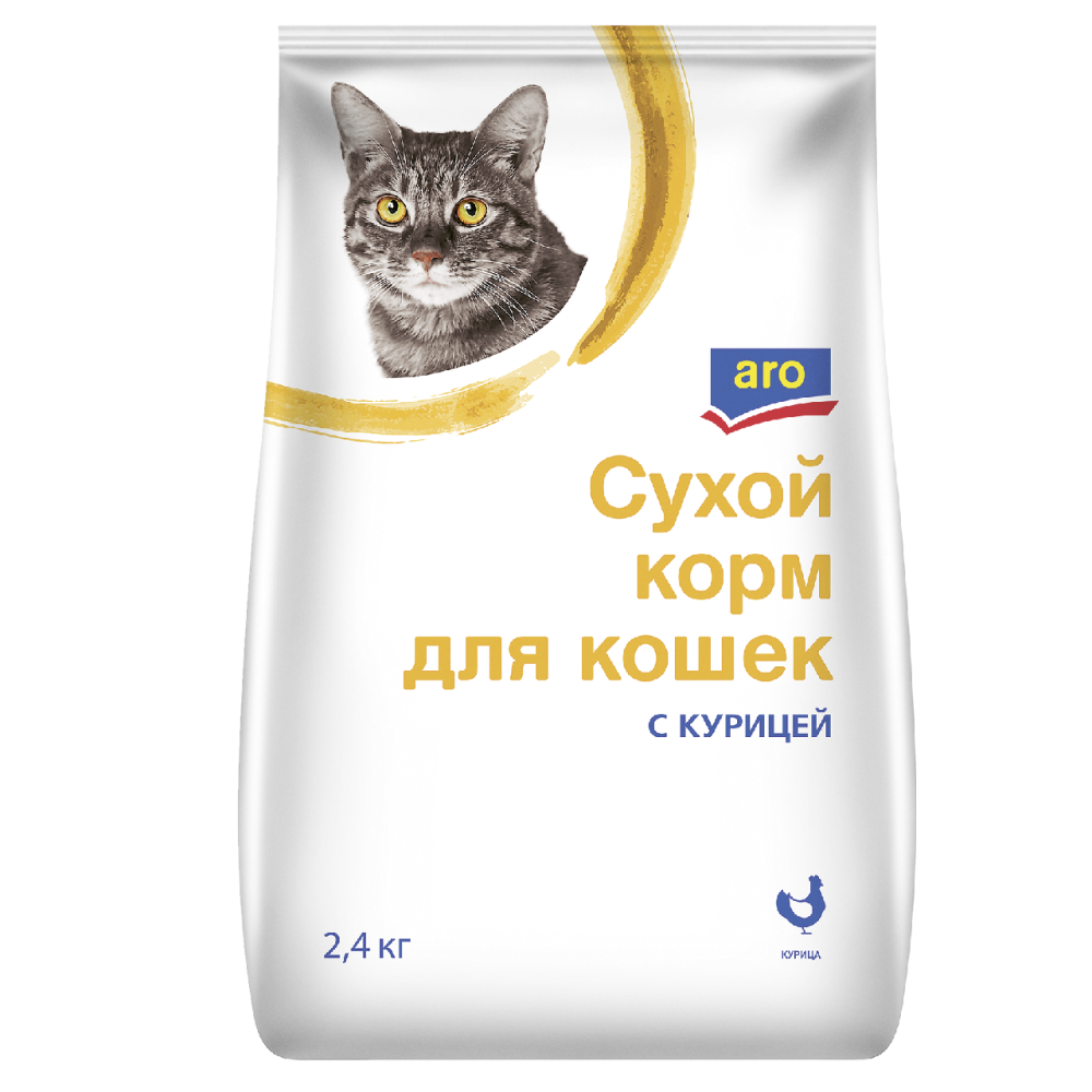 Корм для кошек Aro с курицей сухой
