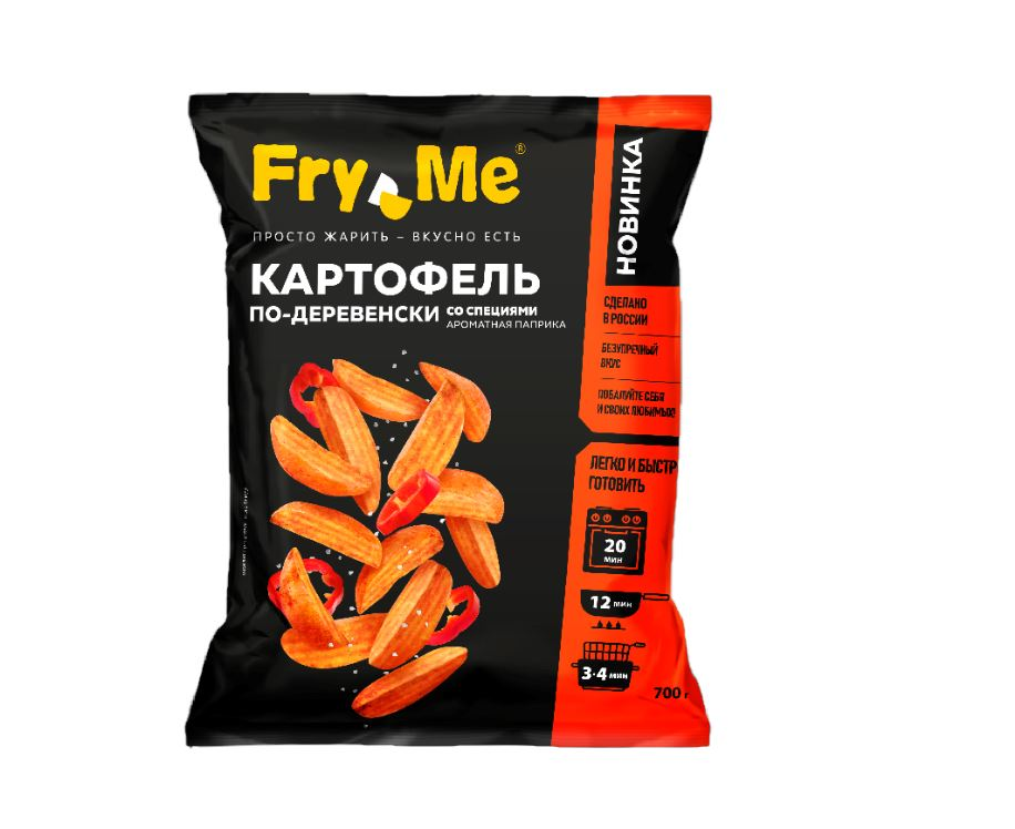 Картофель Fry Me по-деревенски со специями замороженный, 700г