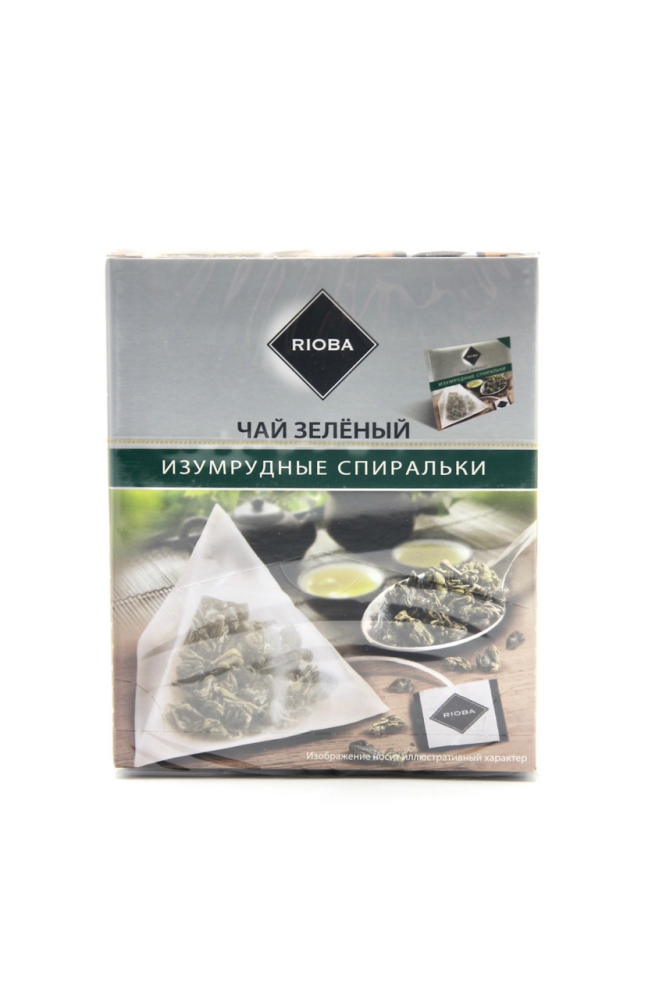 Чай RIOBA изумрудные спиральки, 20х2г