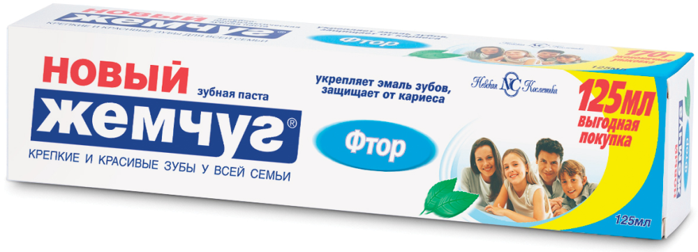 Зубная паста Новый Жемчуг Невская Косметика лечебно-профилактическая 125 мл