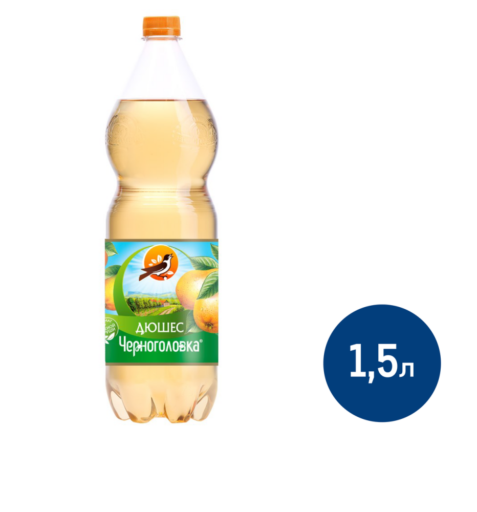 Лимонад Черноголовка Дюшес газированный, 1.5л