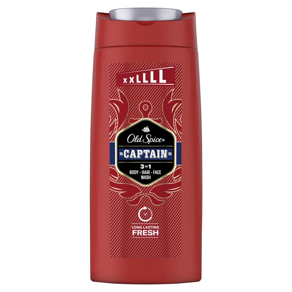 Гель для душа и шампунь Old Spice Captain 3в1, 675мл