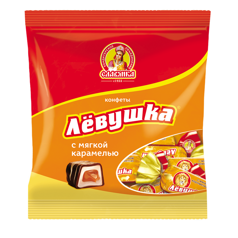 Конфеты Лёвушка с мягкой карамелью, 199г