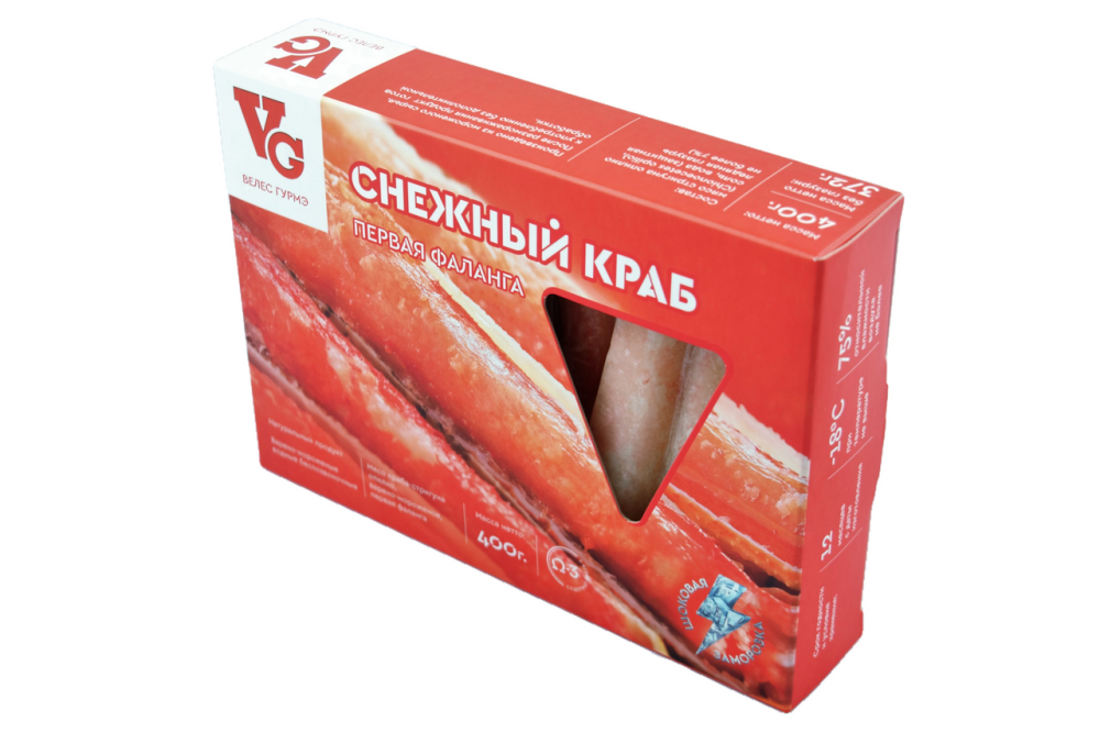 Мясо краба опилио VELES GURME первая фаланга, 400г