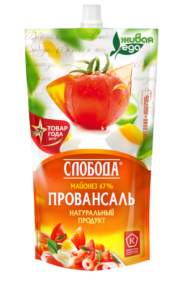Майонез Слобода Провансаль 67%, 400мл