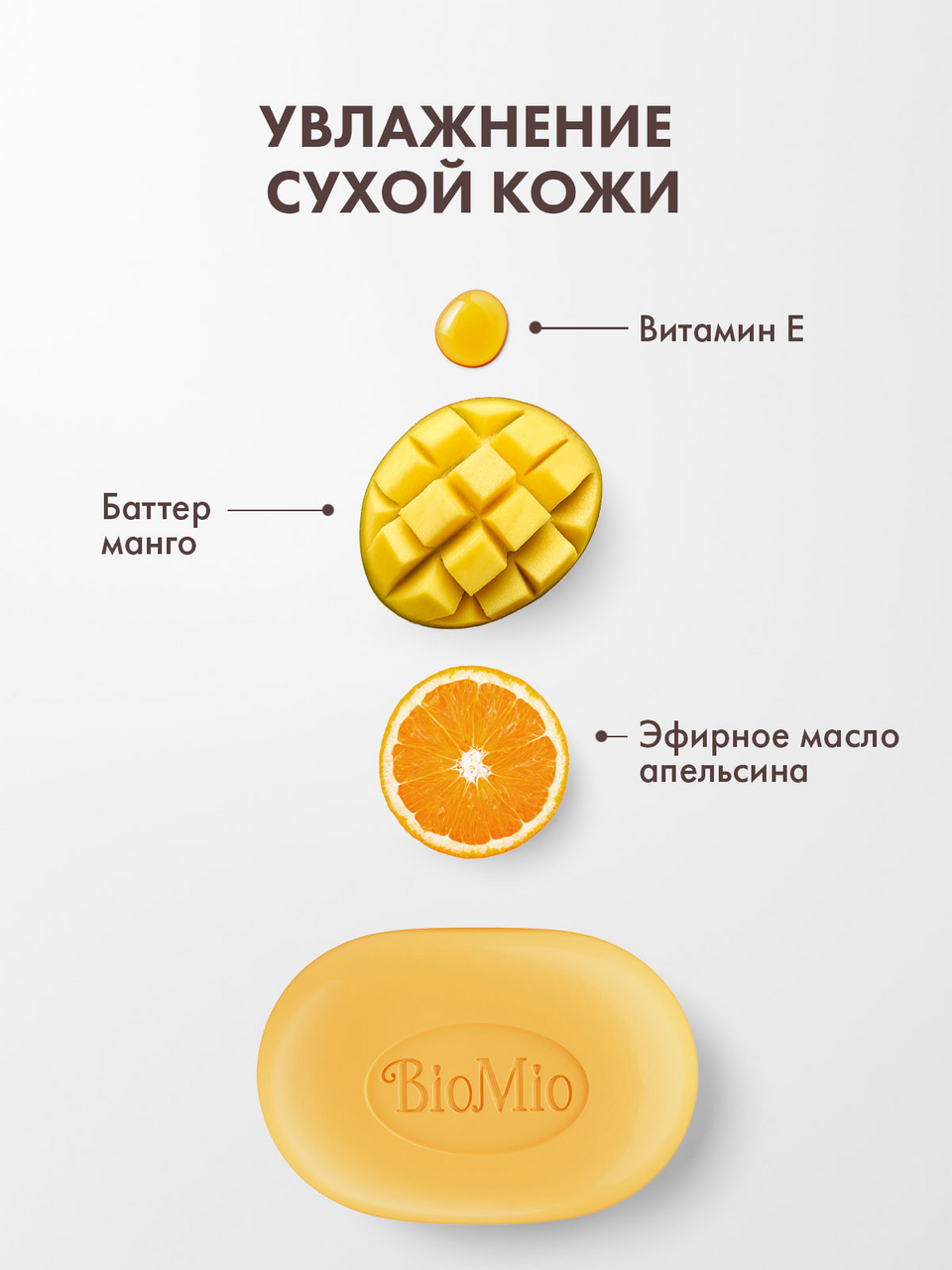 Мыло BioMio баттер манго, 90г