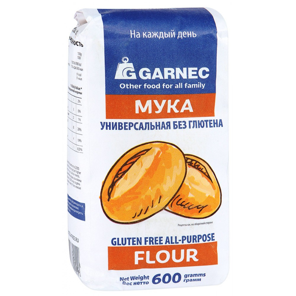 Мука Garnec универсальная без глютена 600г