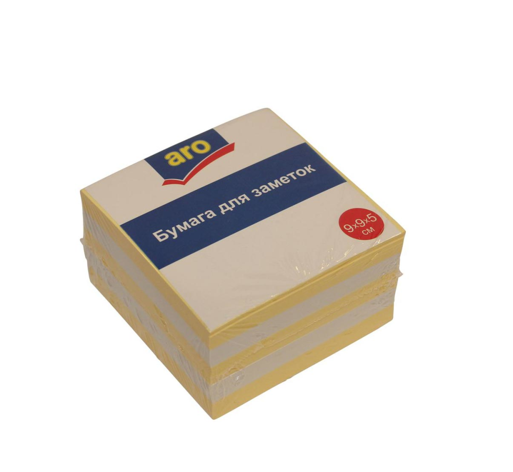 Блоки для записей ARO цветные, 9х9х5см