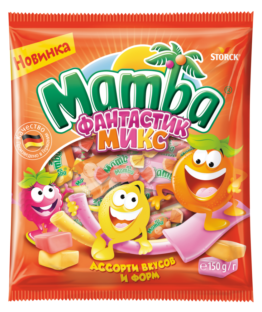 Конфеты Mamba Fantastic Mix жевательные 150 г