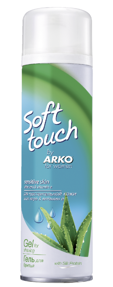 Гель для бритья Arko Soft Touch женский с манго и мандарином для чувствительной кожи 200мл