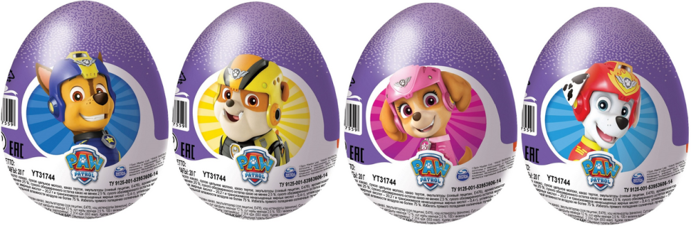 Яйцо шоколадное Конфитрейд Шоки Токи, 20г