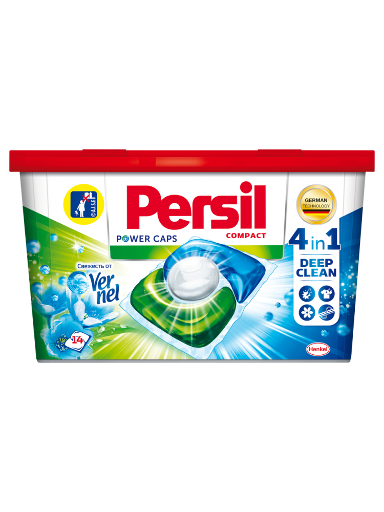 Капсулы для стирки Persil Свежесть от Вернель 4 в 1 14 шт