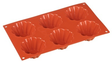 METRO PROFESSIONAL Форма для бриошей силиконовая 6 ячеек