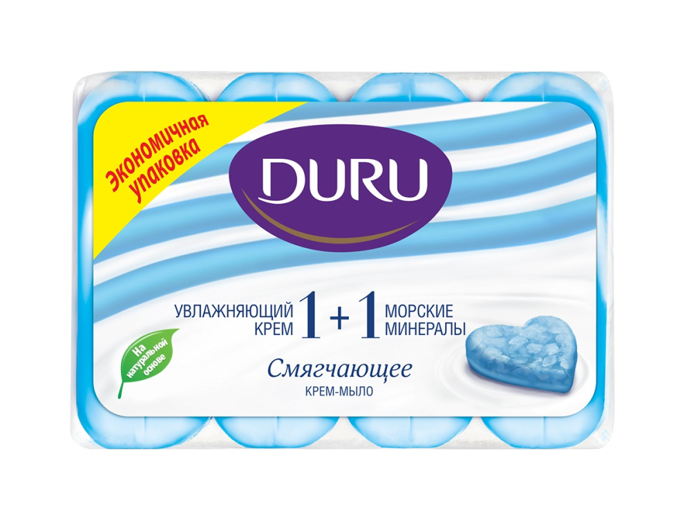 Мыло Duru Soft Sens Морские минералы 4*90г