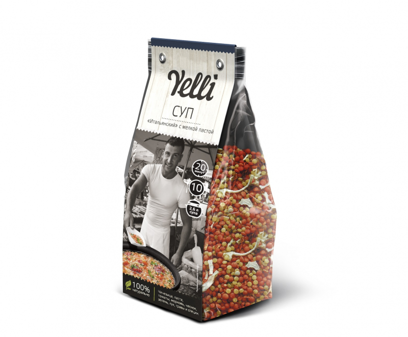 Суп Yelli Итальянский с мелкой пастой, 250г