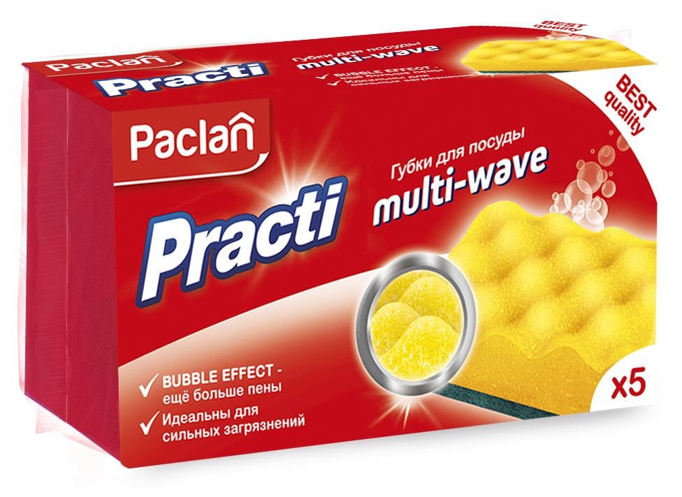 Губки Paclan для мытья посуды