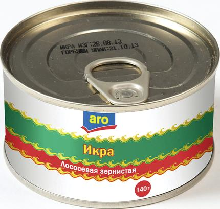 Икра лососевая зернистая ARO, 140 г