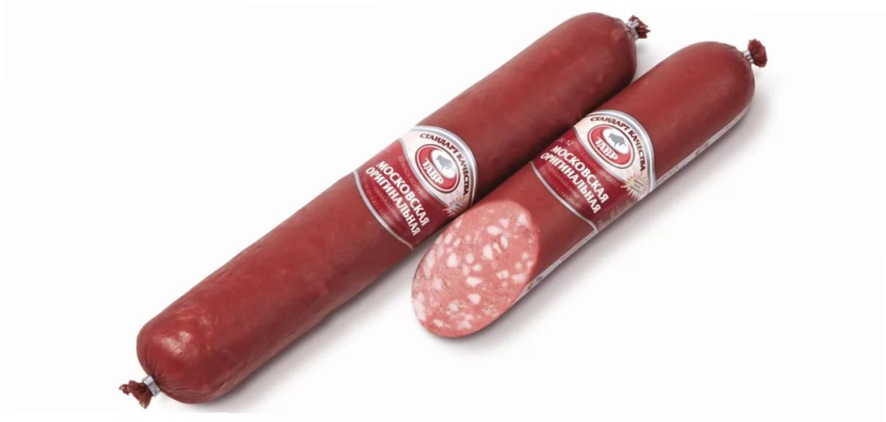 Колбаса Тавр Московская оригинальная полукопченая, ~620г