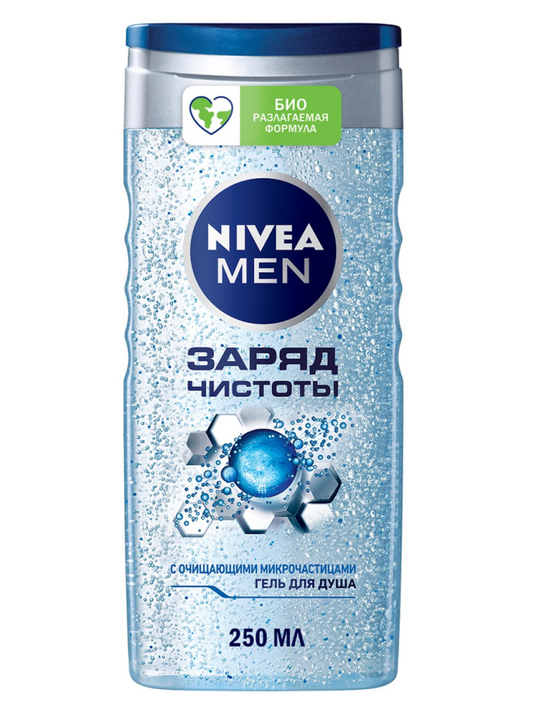 Гель для душа Nivea Men Заряд чистоты 250мл Гель для душа Nivea Men Заряд чистоты 250мл