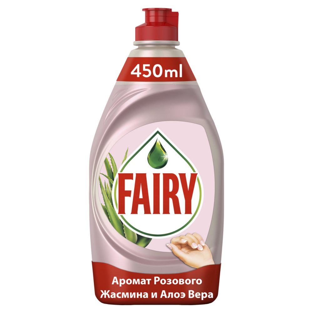 Средство Fairy Нежные руки Розовый Жасмин и Алоэ Вера для мытья посуды 450 мл