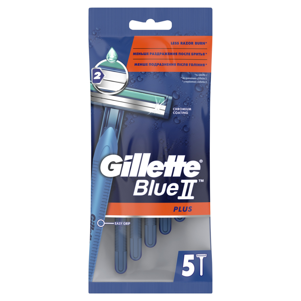 Бритвенный станок Gillette Blue II Plus одноразовый