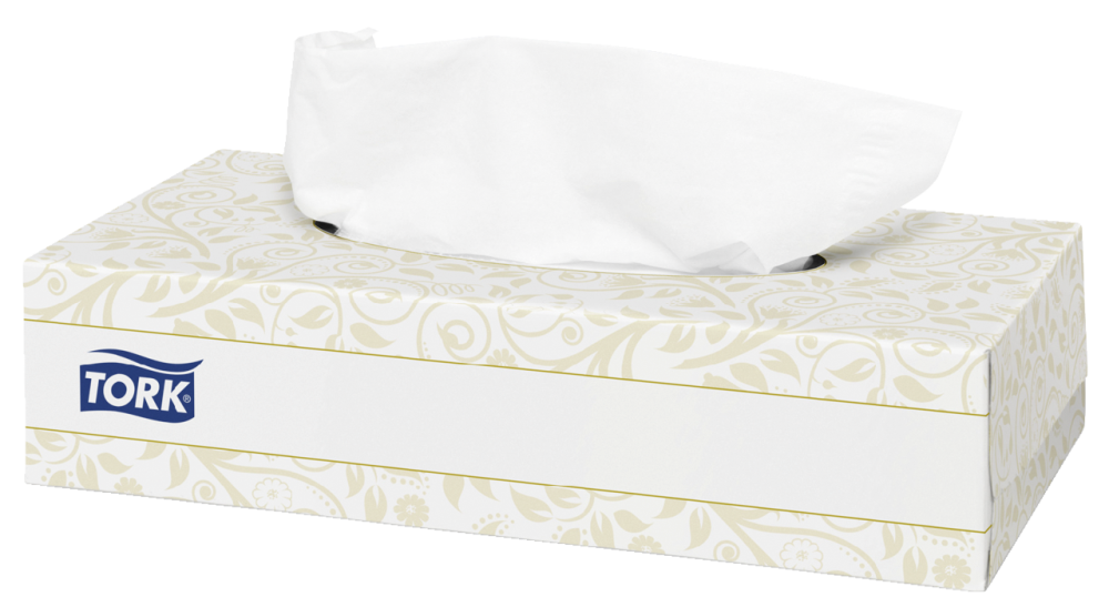 Салфетки для лица Tork Premium F1 бумажная ультрамягкие косметические 2-слойные белые 100 шт