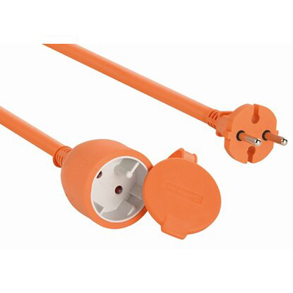 Удлинитель шнур Electraline 1 розетка цвет оранжевый 2х0,75 10 м