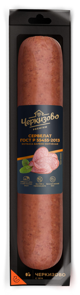 Колбаса Черкизово сервелат варено-копченый ГОСТ, ~1кг