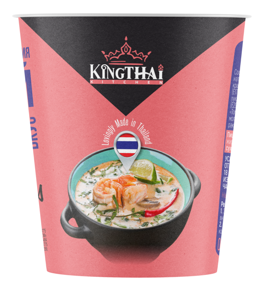 Крем-суп быстрого приготовления Kingthai Kitchen Том ям сливочный, 30г