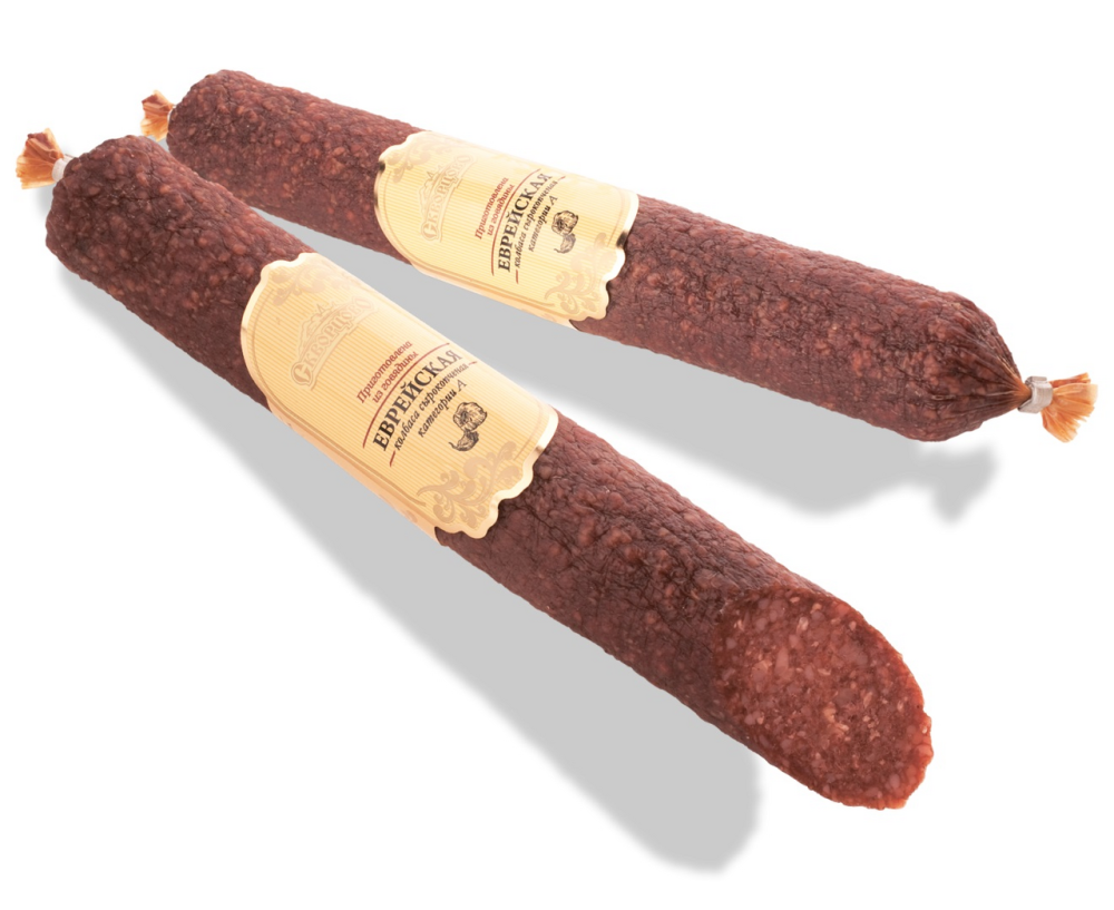 Колбаса Скворцово Еврейская сырокопченая категория А, ~200г