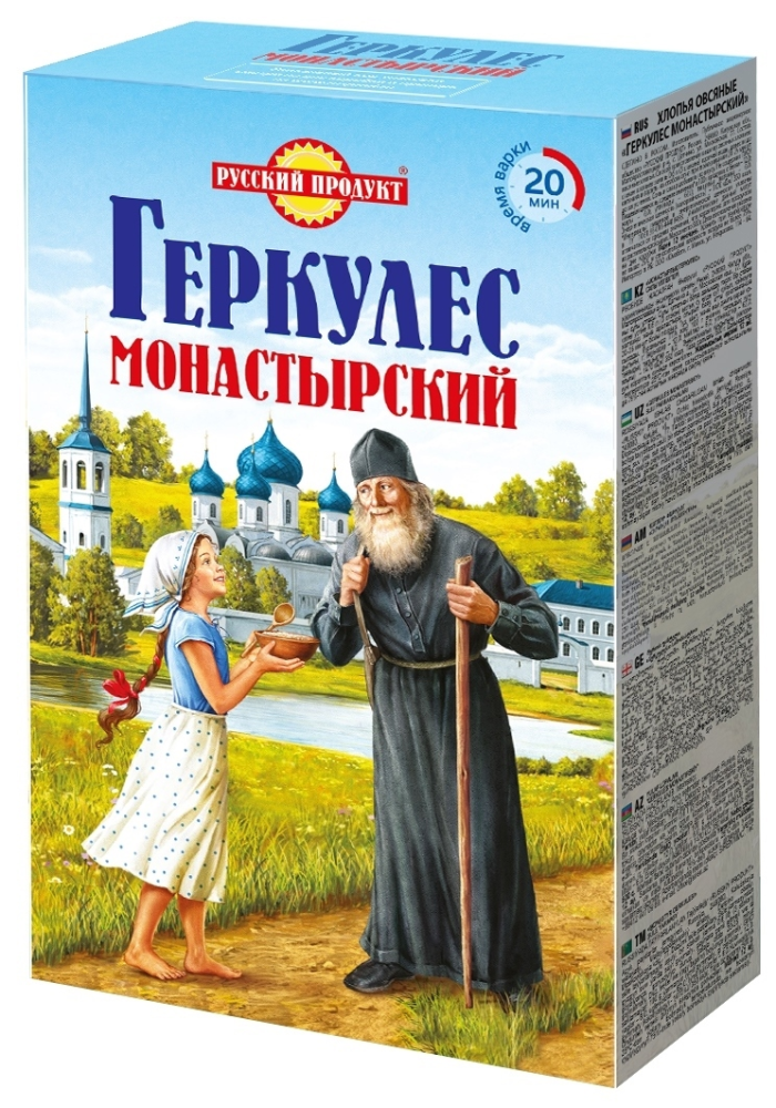 Геркулес Русский продукт Монастырский овсяные хлопья 500 г