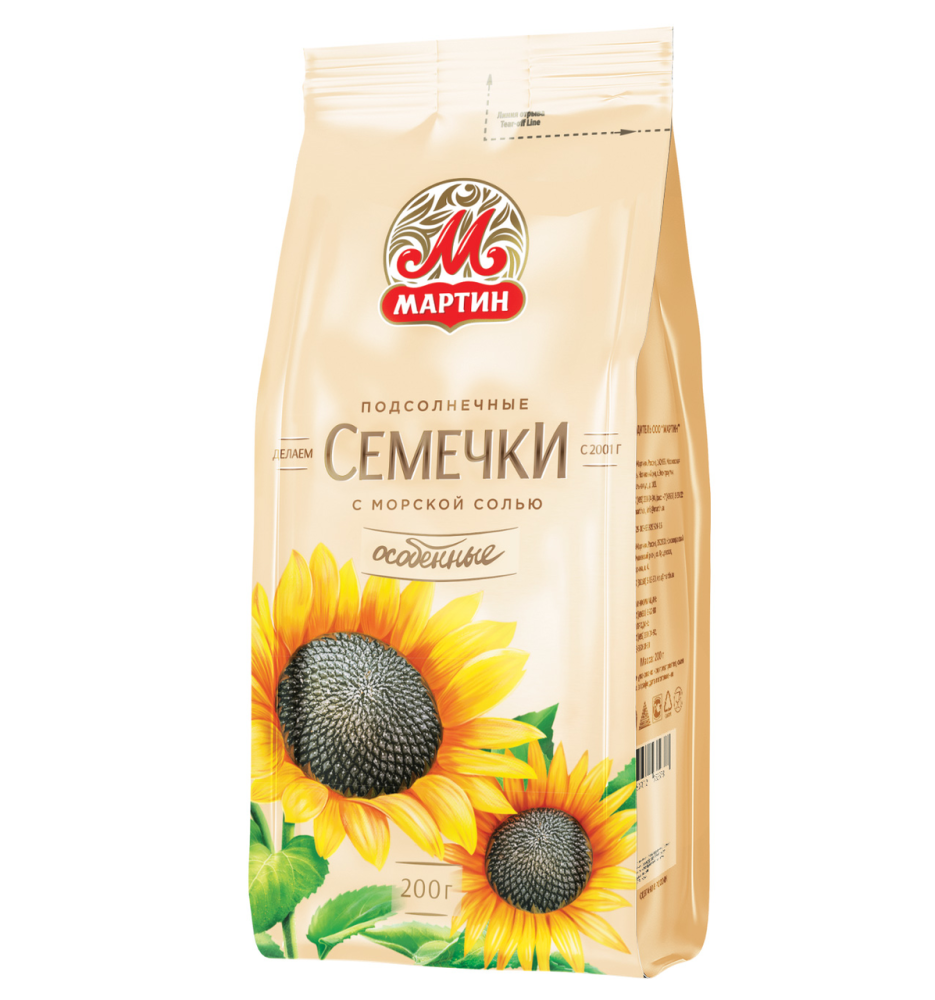 Семечки подсолнечные От Мартина Особенные жареные с морской солью 200 г