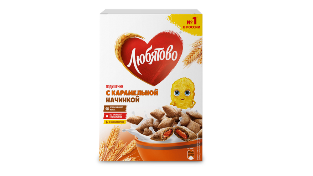Подушечки Любятово с карамельной начинкой, 220г