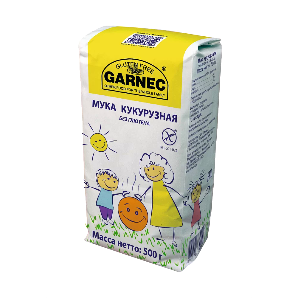 Мука Garnec кукурузная без глютена 500г