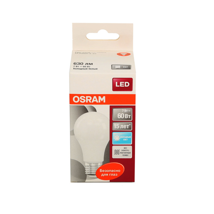 Светодиодная лампа Osram R63 E27 7 Вт груша матовая
