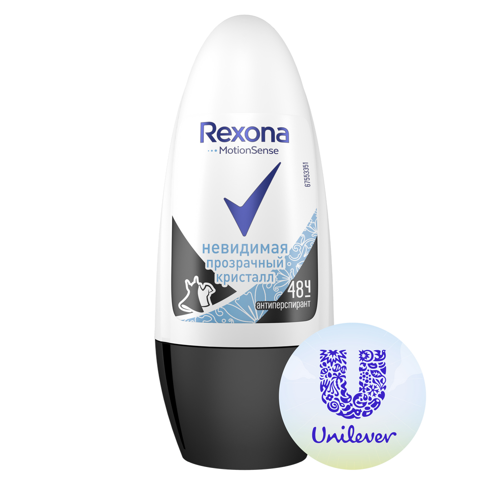 Антиперспирант Rexona шариковый женский \"Прозрачный кристалл\", 50мл