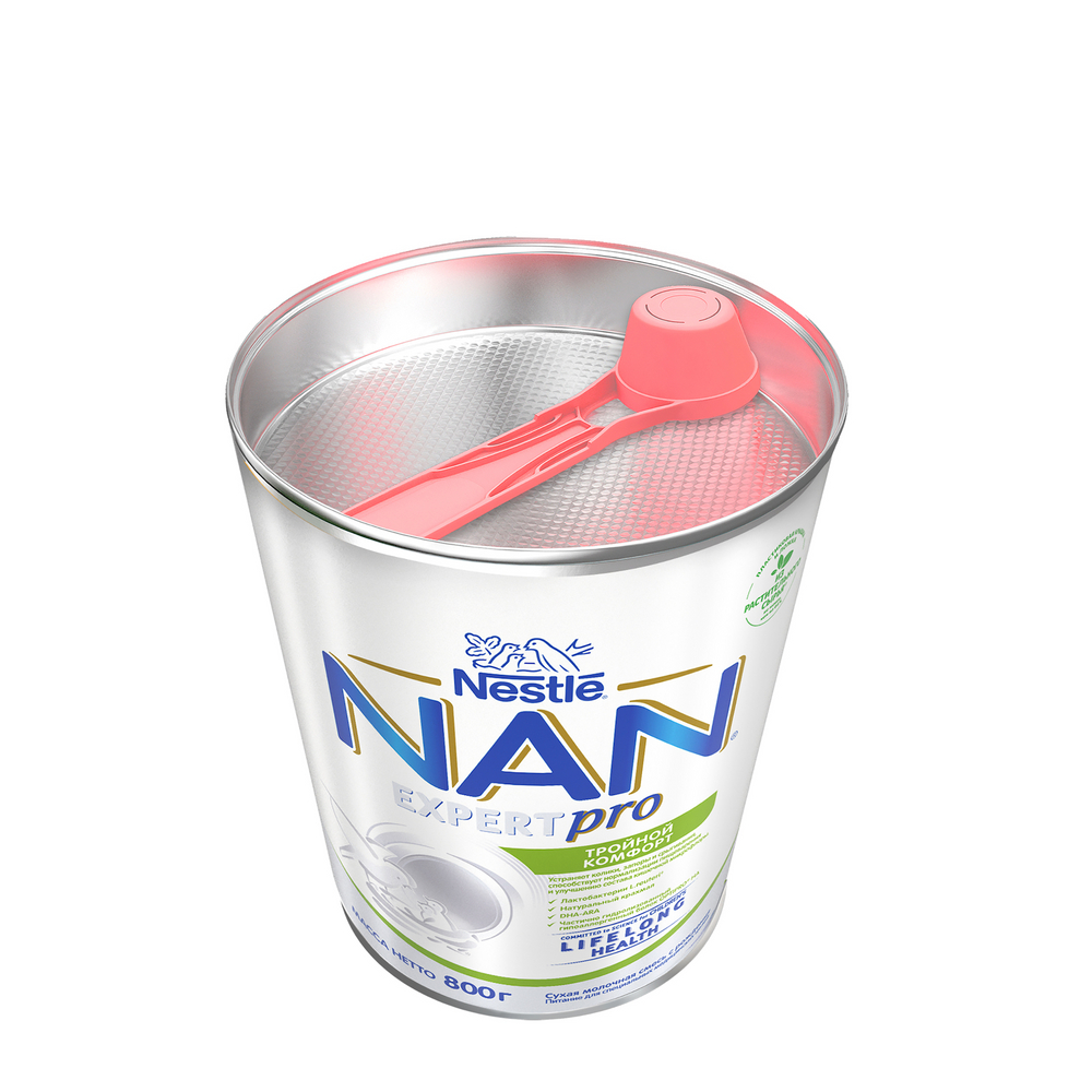 Смесь молочная сухая NAN Nestle Тройной комфорт с 0 месяцев 800 г