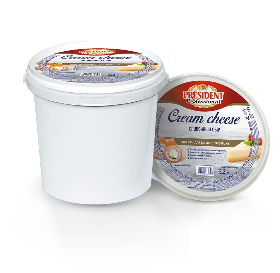 Сыр творожный President Professional Cream cheese Сливочный для роллов ...