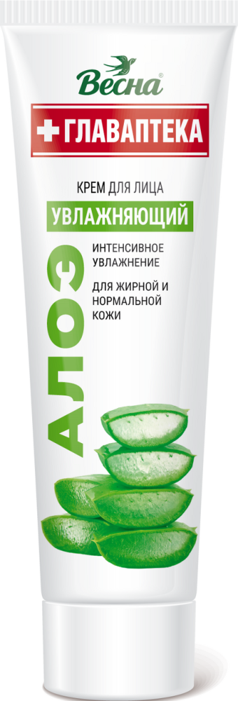 Крем для лица Главаптека Весна Алоэ, 45мл