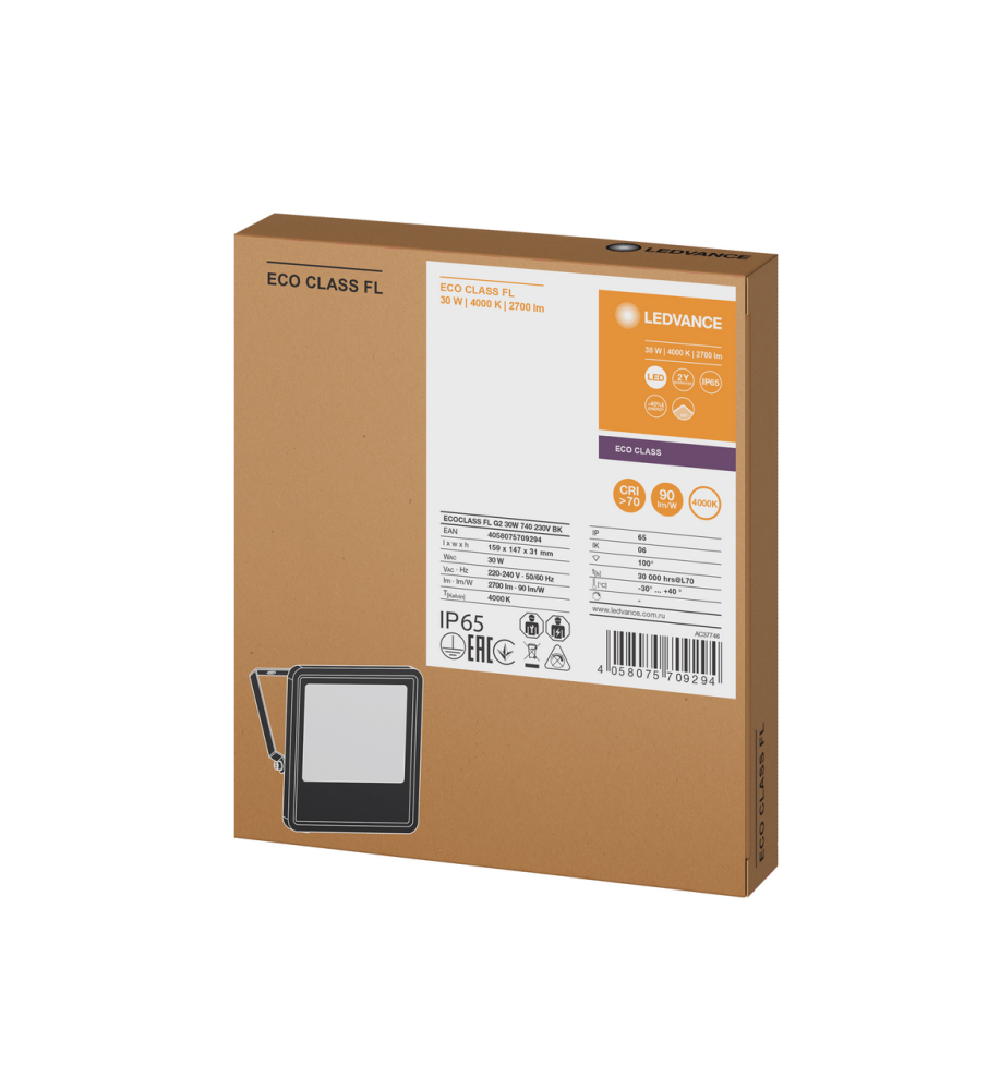 Прожектор светодиодный Ledvance ДО-30Вт 4000К 2700Лм IP65