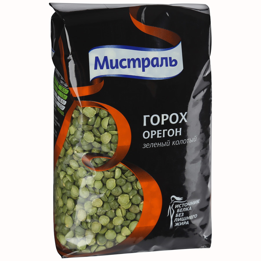 Горох Мистраль Орегон зеленый колотый 500г