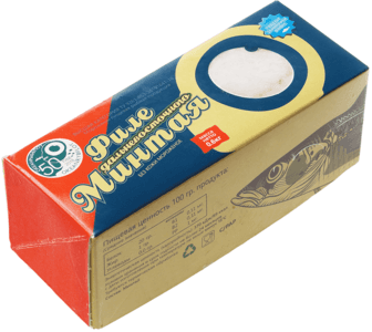 Минтай филе без кожи Океанрыбфлот замороженное 600 г